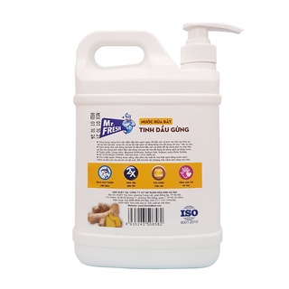 NƯỚC RỬA BÁT MR.FRESH TINH DẦU GỪNG -1,6L
