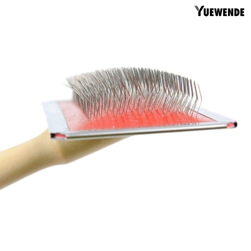 Lược Chải Lông Thú Cưng Cán Gỗ