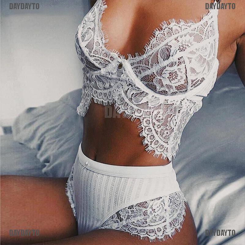 Bộ Đồ Lót Ren Trong Suốt Lưng Cao Gợi Cảm Cho Nữ