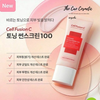 (50ML) Kem Chống Nắng Nâng Tông Da Cell Fusion C Toning Sunscreen 100 SPF50+/ PA +++