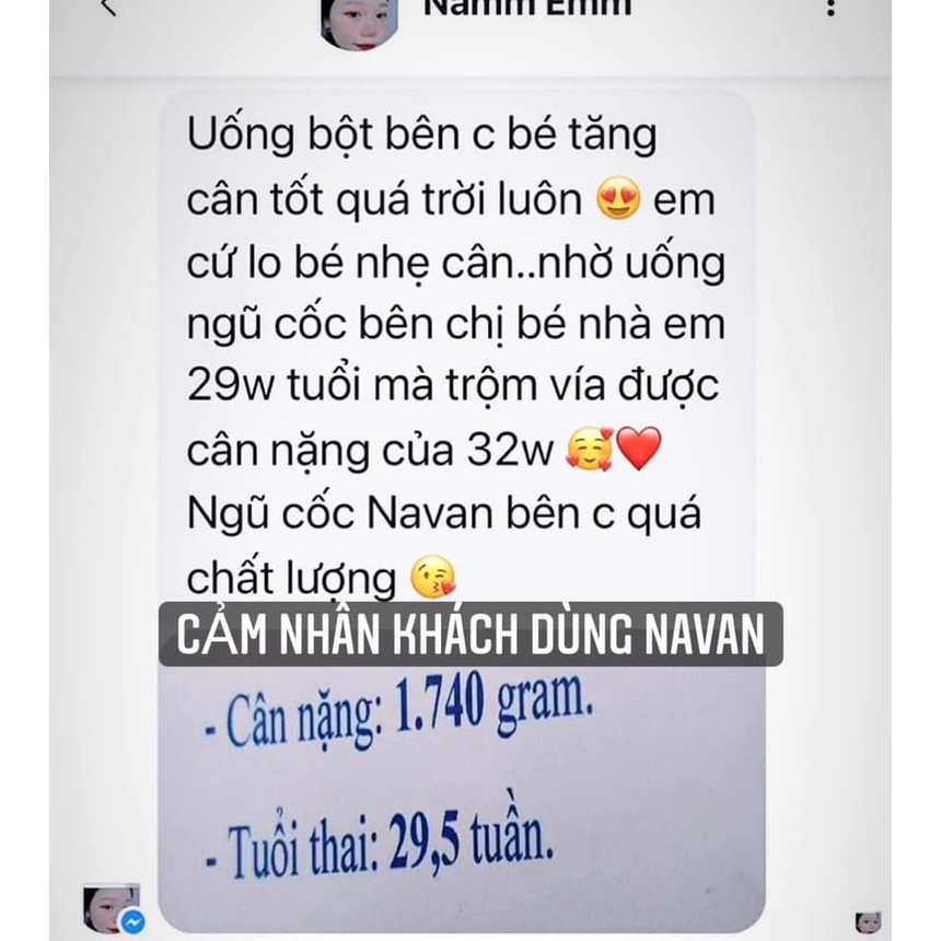 Ngũ Cốc Navan Gia Truyền 7 Loại Hạt 800Gr - Lợi Sữa - Tăng Cân - Hàng Chính Hãng Date Mới 12/2022