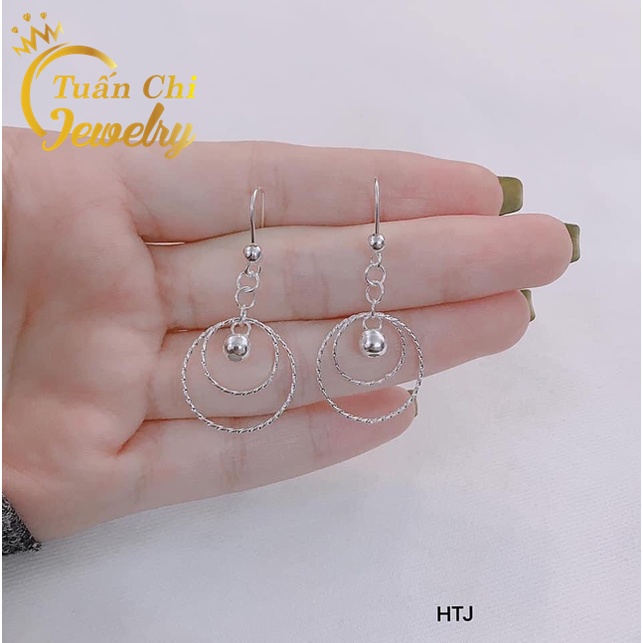 ⚡HÀNG SẴN⚡Bông Tai Nữ Bạc Kiểu Vòng Tàu Cách Điệu Trẻ Trung