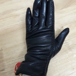 Siêu phẩm găng tay da dê lót lông cừu cực dày của nữ