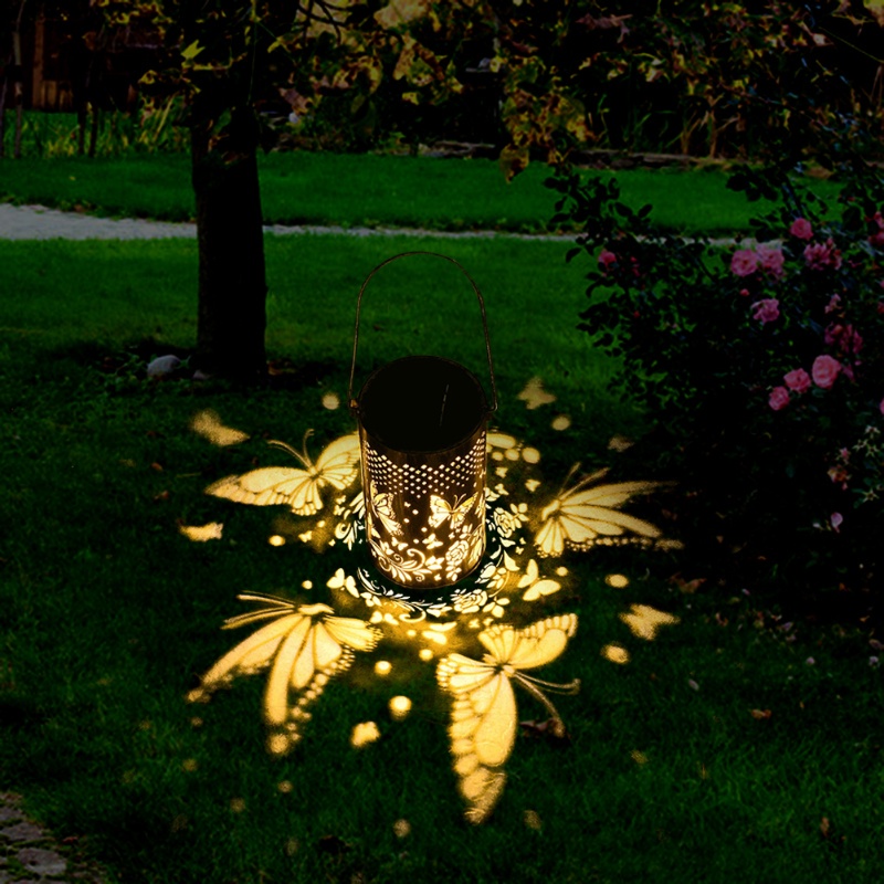 Đèn LED Treo Trang Trí Sân Vườn Bằng Kim Loại Chống Thấm Nước