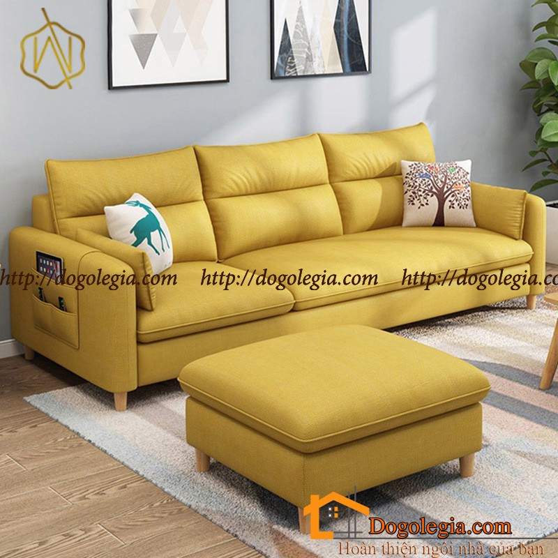 [SOFA NỈ] Sofa Nỉ Màu Xanh Tươi Mát Cuốn Hút LG-SF220