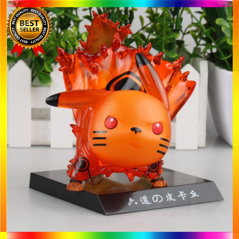 【In Stock】Pokémon Naruto Action Figure Pikachu Cosplay Anime Model Toy Collectibles Decoration Gift