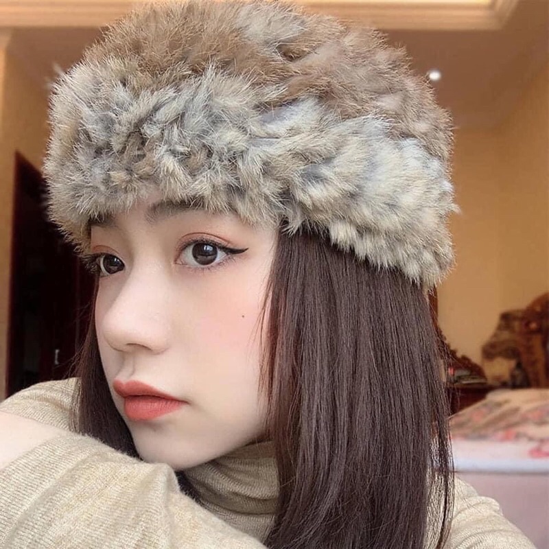 Mũ lông lông nữa đầu