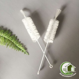 Cây cọ rửa ly, rửa bình màu trắng 47cm
