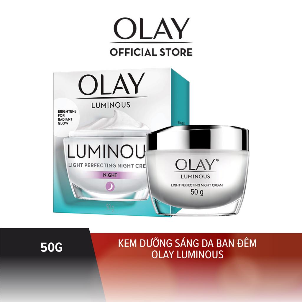 [Mã FMCGMALL -8% đơn 250K] Kem Dưỡng Trắng Da Ban Đêm Olay White Radiance Light Perfecting Night Cream 50g