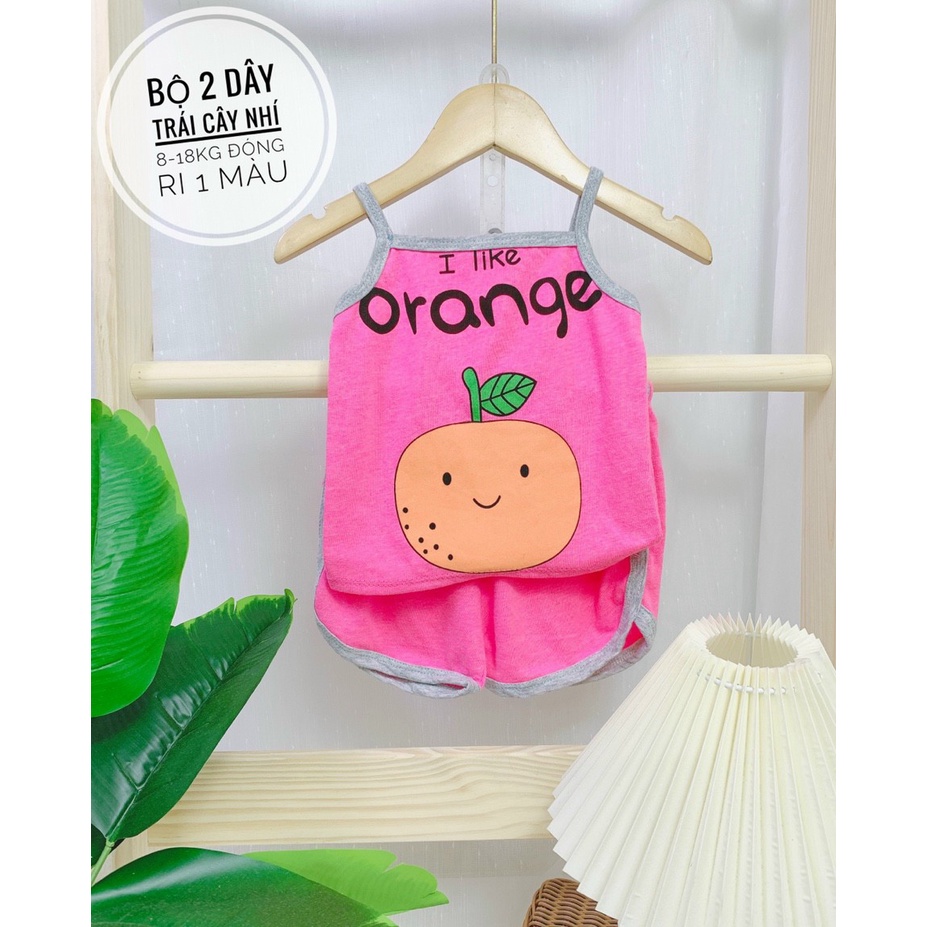Bộ hai dây ORANGE cho bé gái 8-18kg