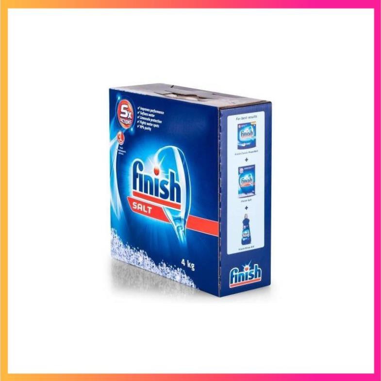 Muối rửa bát Finish Hộp 4kg tiết kiệm chi phí