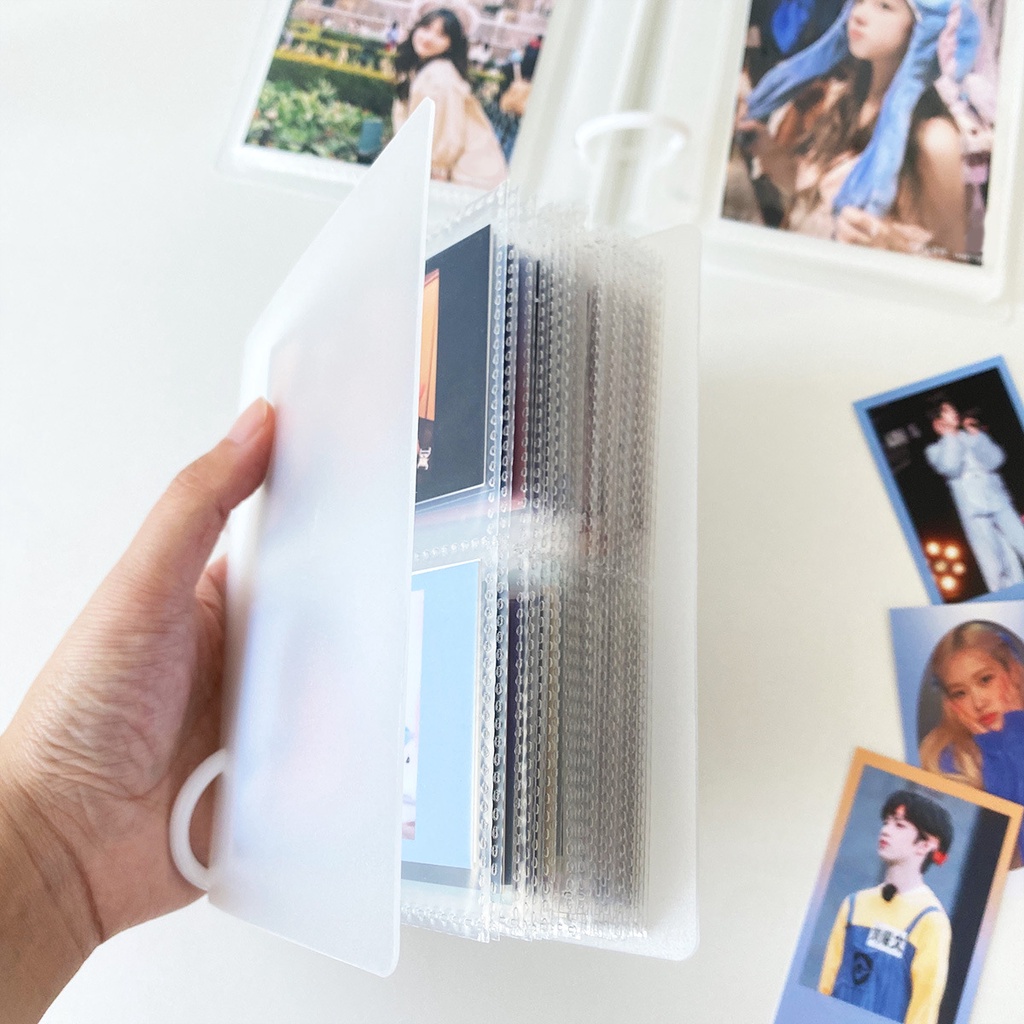 Mini binder còng đựng vừa toploader collect book 4 inch album ảnh đựng thẻ bài ảnh photocard Kpop anime