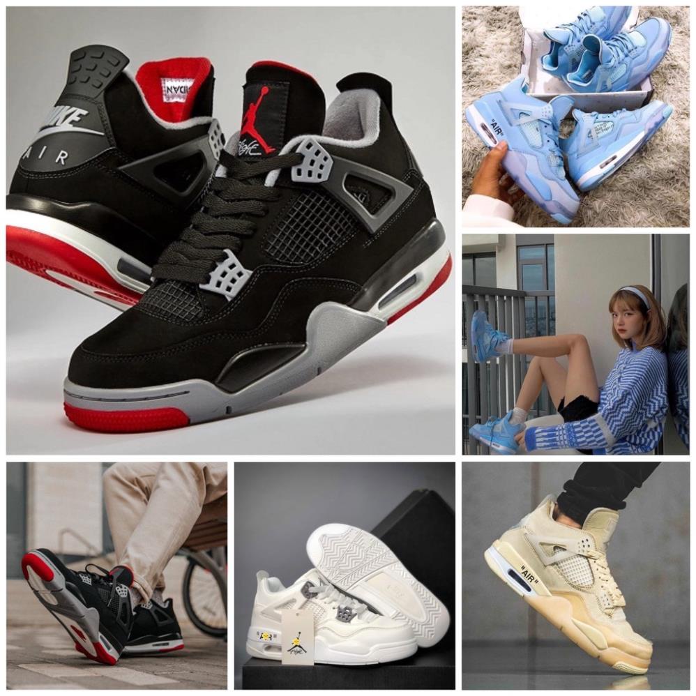 Giày air jordan 4 retro off white các mẫu hót trend bán chạy nhất 2021 hàng chuẩn FullBox đủ size nam nữ