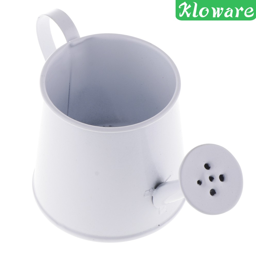 [Kloware] Chậu Hoa Mini Bằng Thiếc Màu Xanh Dương Phong Cách Mục Vụ