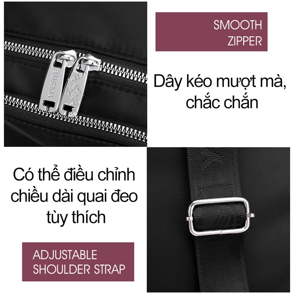 Ba Lô Nữ Nhỏ Gọn Phong Cách Hàn Quốc, Nhiều Ngăn, Chống Thấm Nước, Đựng Vừa Giấy A4 Và Ipad