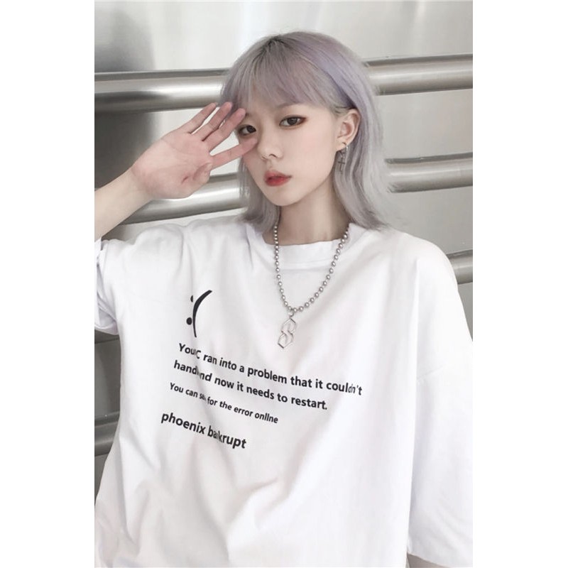 ÁO THUN, ÁO PHÔNG TAY LỠ UNISEX FORM RỘNG PC ERROR m28