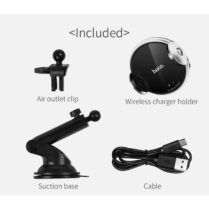 Giá Đỡ Điện Thoại  HOCO CA48 kiêm dock sạc không dây Dành cho điện thoại iP Huawei Samsung Oppo Realme
