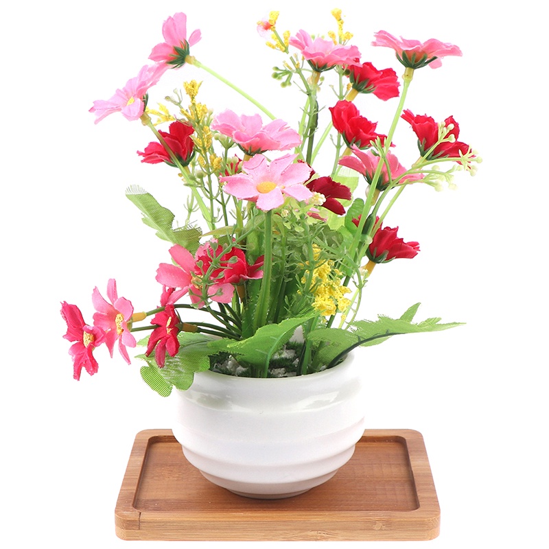 Khay Gỗ Tre Tròn / Vuông Cho Vườn