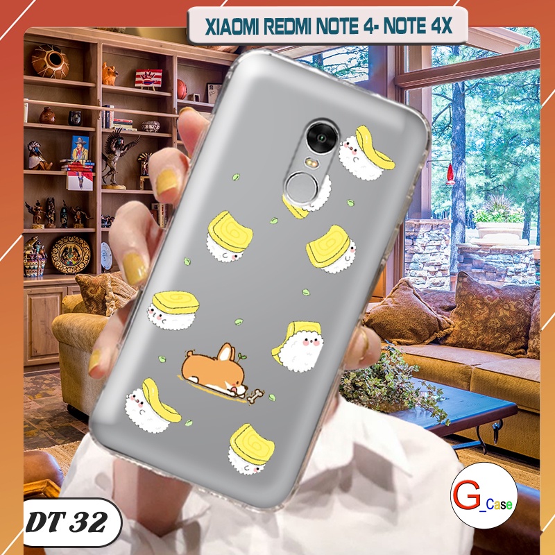 Ốp lưng điện thoại Xiaomi REDMI NOTE 4/ NOTE 4X dẻo trong in hình