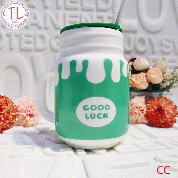 Ly sứ - Cốc sứ - Ly sứ hình chú bò sữa - hình chữ MILK - Ly uống cà phê - Cốc uống cà phê - Ly uống trà - Cốc uống trà