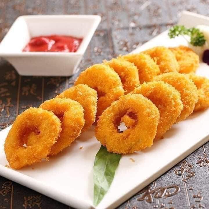 Mực tẩm bột chiên xù 300gr 12 khoanh (giao hỏa tốc tphcm)