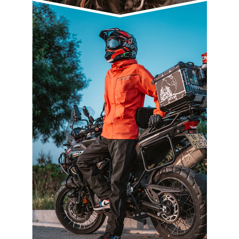 Bộ áo mưa MOTOWOLF MDL0403B - kèm bọc giày- Bộ quần áo phản quang cao cấp