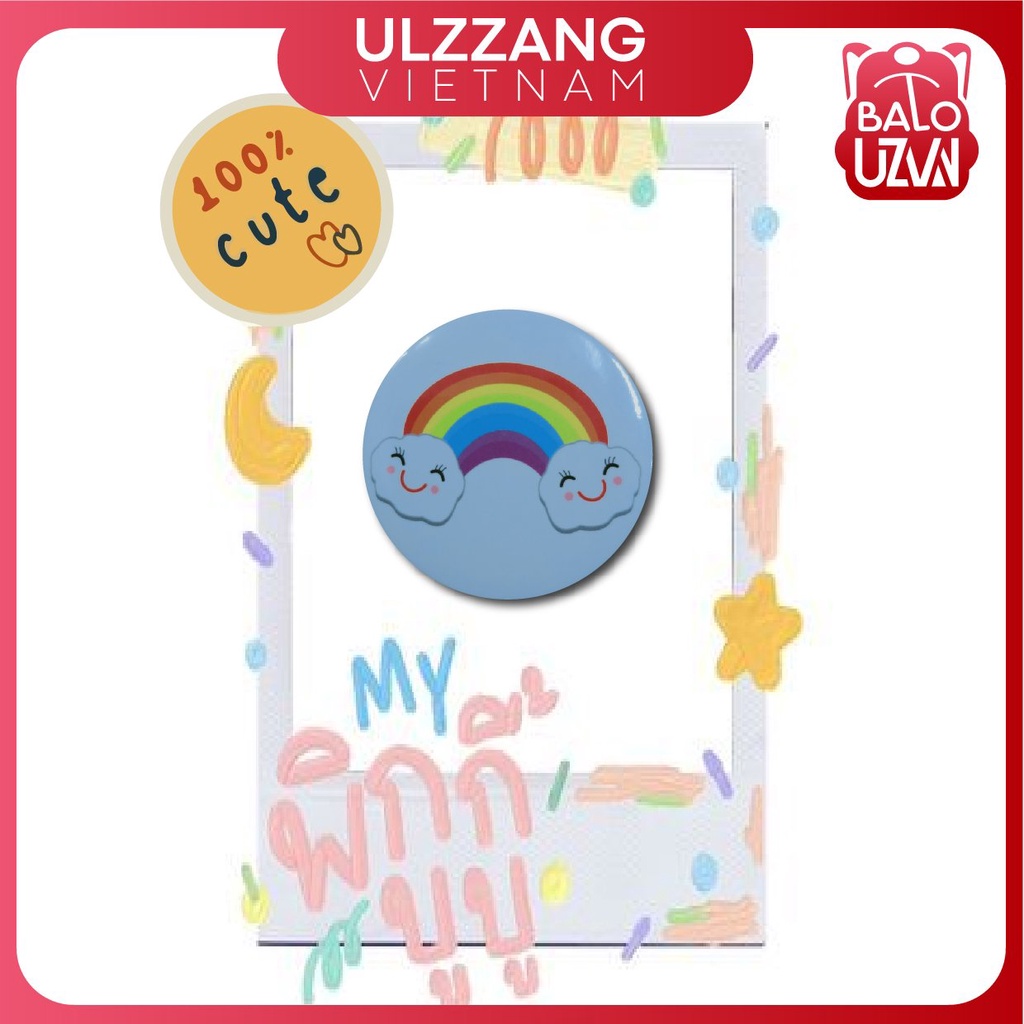 Huy hiệu cài balo, sticker gắn balo ulzzang sinh viên, cặp học sinh, ghim phụ kiện ba lô, túi, mũ, nón, áo dễ thương