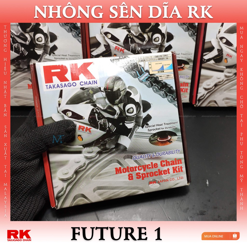 Nhông sên dĩa RK xe Dreams &amp; Future 1 thương hiệu Nhật Bản B &amp; P