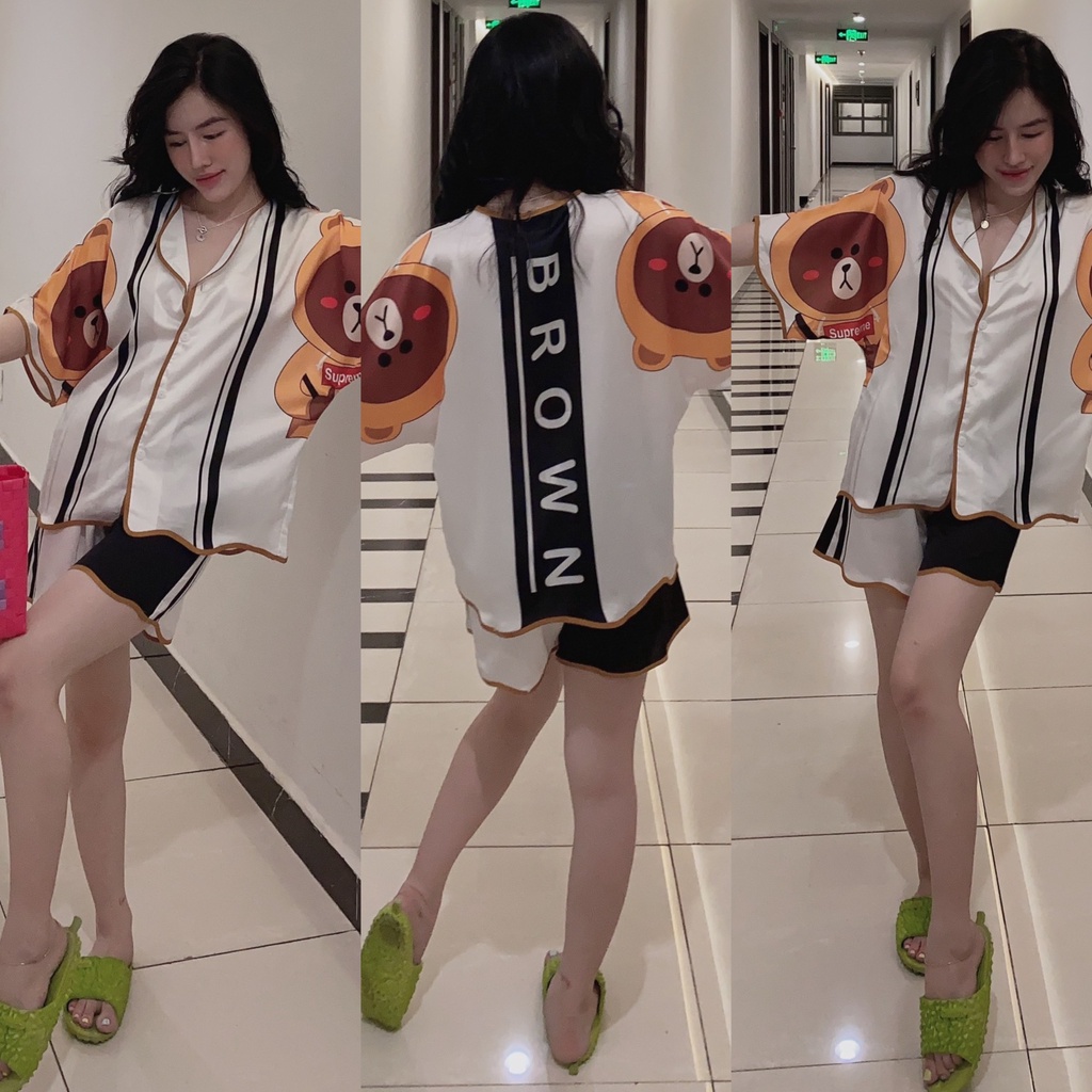 Đồ bộ đùi lụa SATIN/LATIN-đồ ngủ nữ hot hit, mẫu mới 2022 | BigBuy360 - bigbuy360.vn