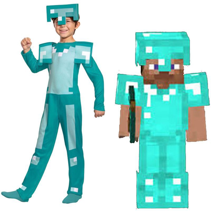 Áo Liền Quần Hóa Trang/ Kiếm Đồ Chơi Minecraft Độc Đáo Cho Bé