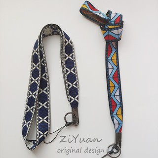 Ziyuan Ốp Điện Thoại Họa Tiết Thêu Phong Cách Dân Tộc Kèm Dây Đeo Cổ Tay Ngắn Và Dây Đeo Có Thể Tháo Rời Cho Apple Android