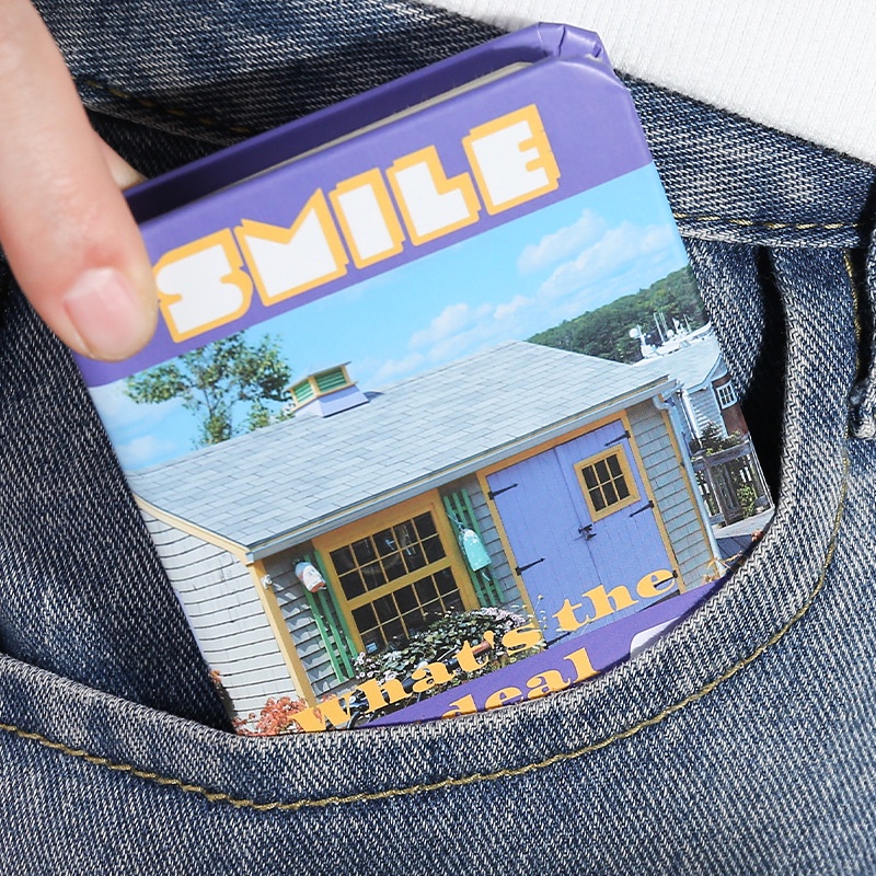 Sổ Tay Mini Khổ A7 80 Tờ Họa Tiết Dễ Thương Phong Cách Hàn Quốc