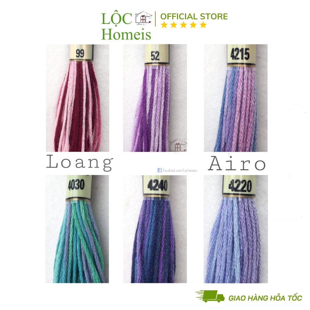 Set Chỉ Loang Airo Full 54 Màu - LỘC Homeis