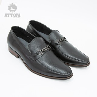 Giày Tây Nam ATTOM Da Bò Bao Cấp Mẫu Đính Phụ Kiện - MSP : AM30096