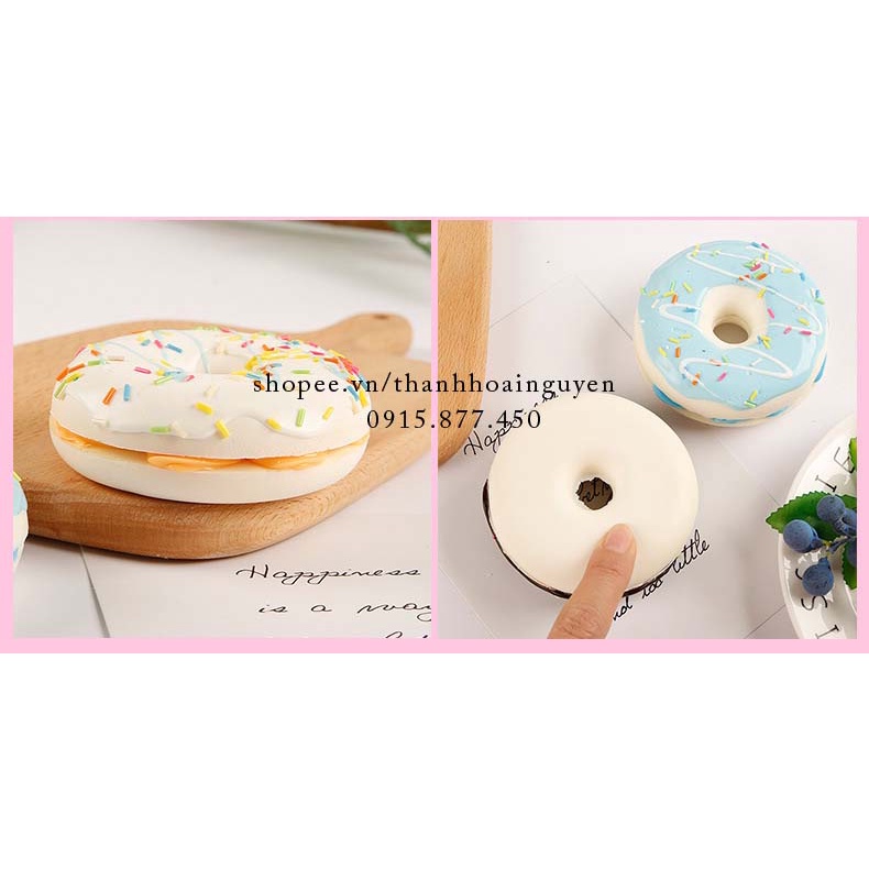Mô hình bánh Donut xinh xắn decor trang trí chụp ảnh picnic