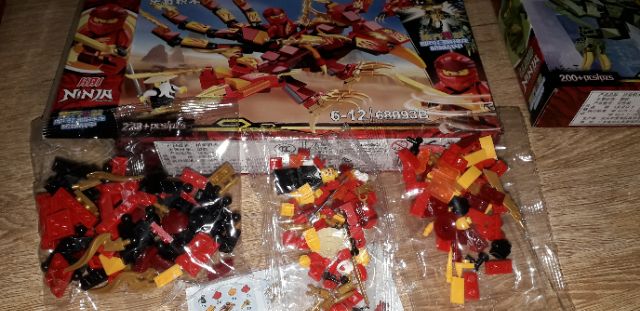 Lắp ráp 1 hộp LegoNinja master Rồng 68093 có trên 200 chi tiết