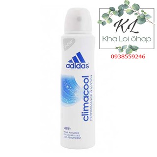 Xịt khử mùi toàn thân nữ ngăn mồ hôi Adidas Climacool 150ml
