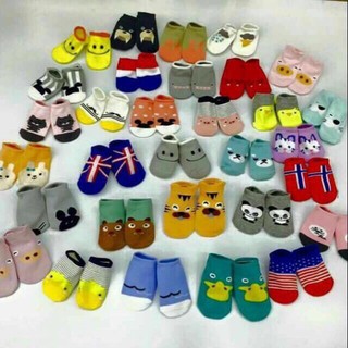 Combo 10 đôi tất hàn chống trượt=10 đôi cho bé smile love