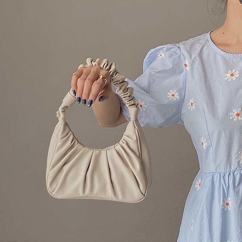 Túi Xách Đeo Vai Kiểu Xếp Ly Thời Trang Cá Tính Cho Nữ