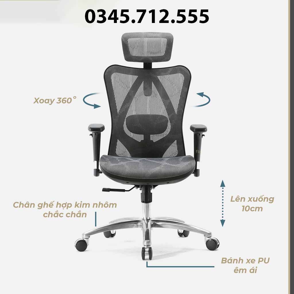 SIHOO M57 - Ghế Gaming , xoay làm việc Cao Cấp văn phòng thiết kế công thái học Ergonomic