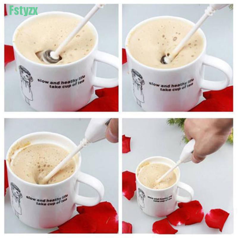 Fstyzx Mini Handy Electric Whisk Mixer Coffee Milk Frother Foamer Kitchen Tool