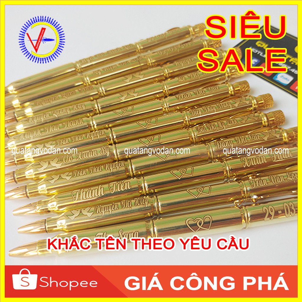 Bút Vỏ đạn Ar15 - Bút ký vỏ đạn khắc tên