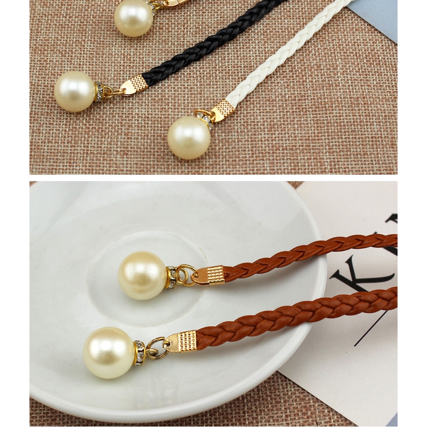 Thắt lưng đính hạt châu nhân tạo xinh xắn trẻ trung cho nữ
