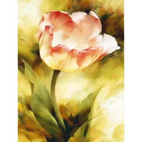 Bộ Tranh Đính Đá 5D DIY Hình Hoa Tulip Trang Trí Cho Người Lớn