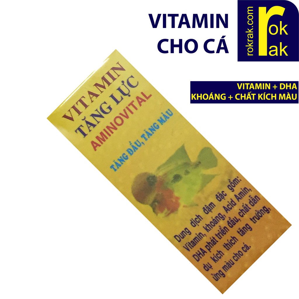 Vitamin cho cá La Hán Rồng Dĩa kích tăng đầu tăng màu