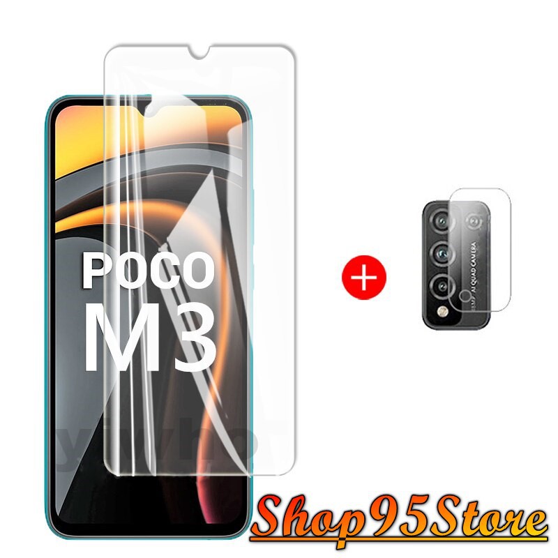 Cường lực Xiaomi Poco M3 trong suốt / Cường lực bảo vệ Camera sau Xiaomi Poco M3