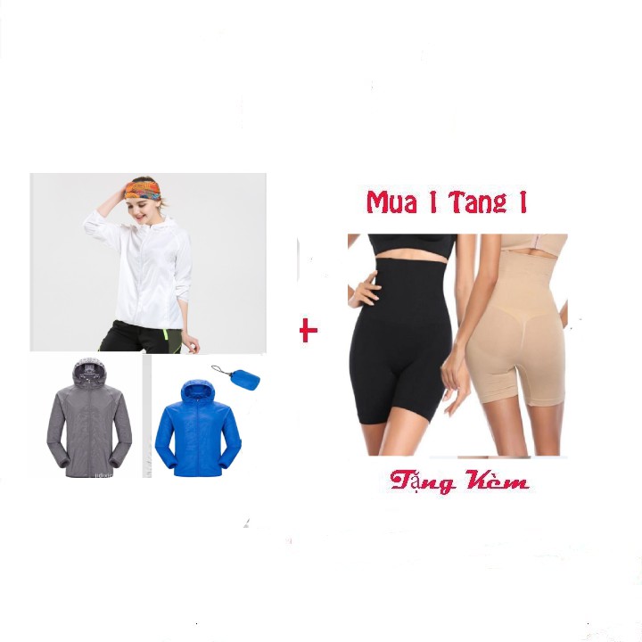 Áo khoác chống nắng nữ siêu nhẹ ABS tặng quần gen định hình nịt bụng Eve’s Love