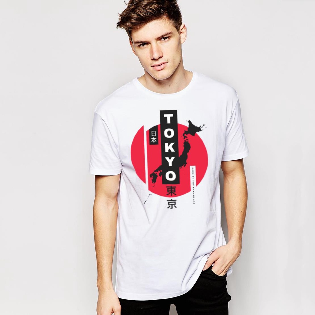 Áo thun ngắn tay HTFashion tokyo typography