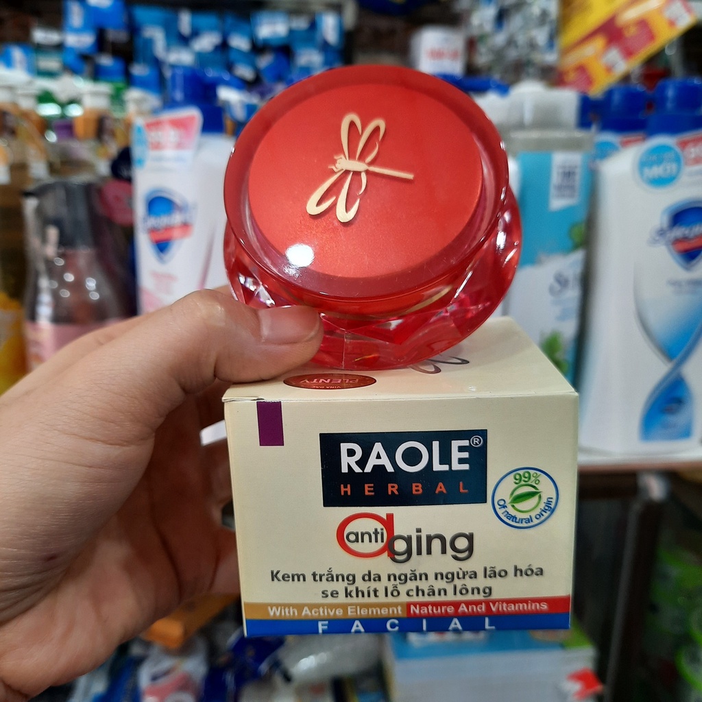 Kem trắng da Raole ngừa lão hóa, sẽ khít lỗ chân lông 12g