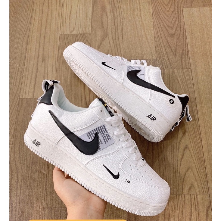 GIÀY AF1 TM BLACK WHITE SC [ FREESHIP + BOX ]